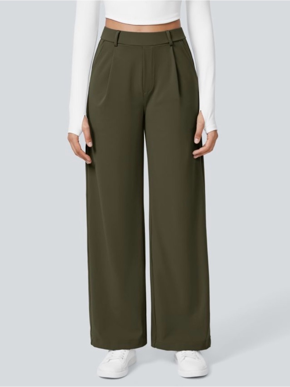 NWOT Halara DayStretch High Waisted Straight Leg Work Pants M Tall